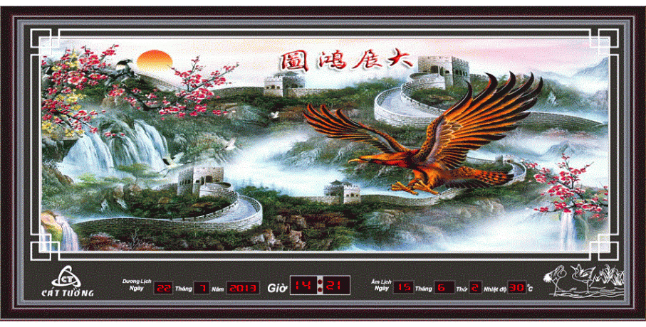 Tranh điện - lịch vạn niên Thiên Thanh